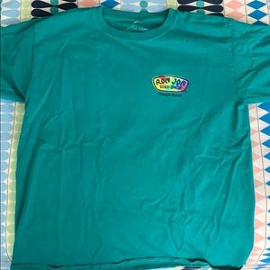 NEVER WORN teal colored ron john surf shop tee!